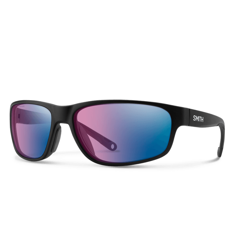 Redding 2 Matte Black Polarchromic Rose Blue Mirror view 1